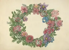 Cemetary Wreath, c. 1938. Creator: Al Curry