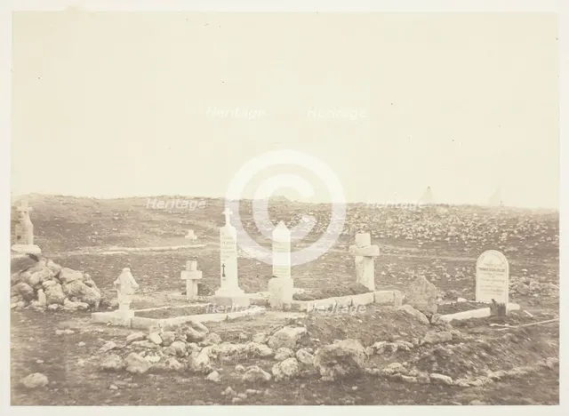 Cemetery, Cathcart's Hill, 1855. Creator: Roger Fenton.