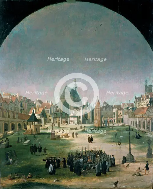 'Cemetery and Church of the Innocents'. Artist: Unknown