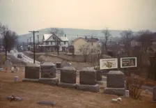 Cemetery at edge of Romney, West Va., 1942. Creator: John Vachon