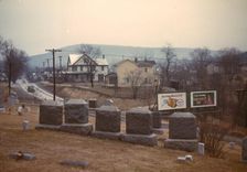 Cemetery at edge of Romney, West Va., 1942. Creator: John Vachon