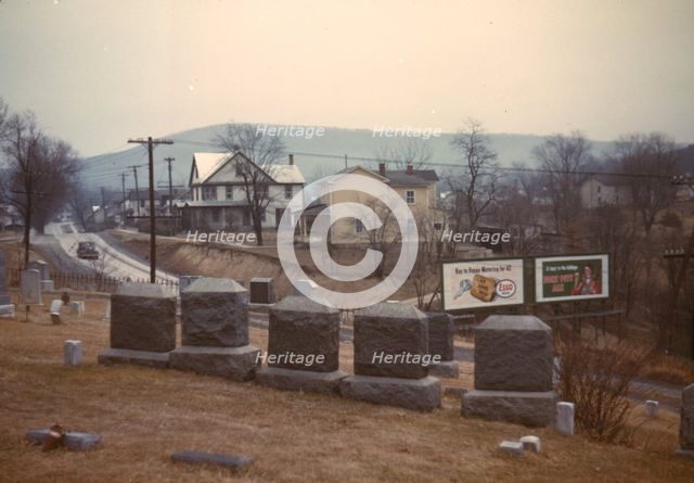 Cemetery at edge of Romney, West Va., 1942. Creator: John Vachon.