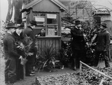 Cemetery flower store, Breslau, Germany, between 1895 and 1910. Creator: Unknown
