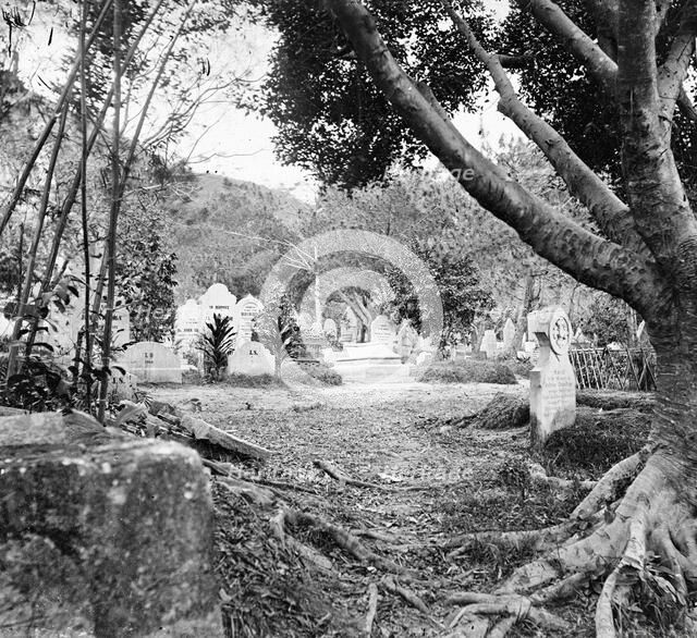 Cemetery, Happy Valley, Hong Kong, 1868/1871. Creator: John Thomson.