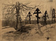 Cemetery in Selivanikha, 1907. Creator: Dmitrii Innokent'evich Karatanov