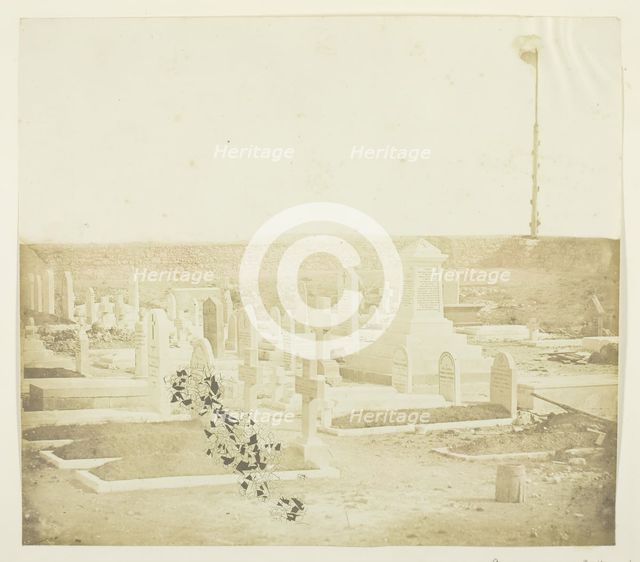 Cemetery on Cathcart's Hill, 1855. Creator: James Robertson.