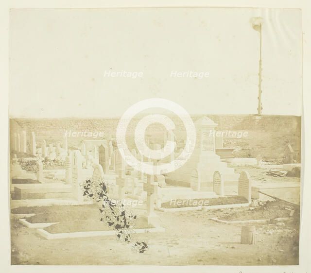 Cemetery on Cathcart's Hill, 1855. Creator: James Robertson.