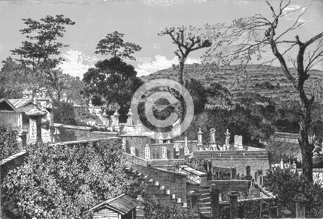 'Cemetery of Nagasaki; A European Sojourn in Japan', 1875. Creator: Unknown.