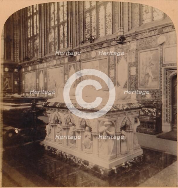 'Cenotaph of the Prince Consort, in Albert Memorial Chapel, Windsor, England', 1900. Creator: Underwood & Underwood.