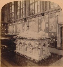 Cenotaph of the Prince Consort, in Albert Memorial Chapel, Windsor, England 1900. Creator: Underwood & Underwood