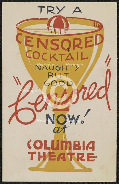 Censored, San Francisco, 1936. Creator: Unknown.