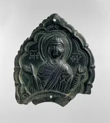 Censer Handle with Virgin Orant, Byzantine, 13th-14th century. Creator: Unknown