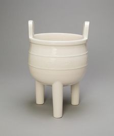 Censer in the Form of an Ancient Bronze Tripod Cauldron (ding), Qing dynasty (1644-1911). Creator: Unknown