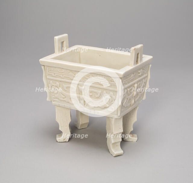 Censur in the Form of an Ancient Bronze Cauldron (fangding), Qing dynasty (1644-1911). Creator: Unknown.