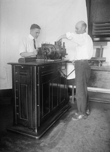 Census Bureau, Department of Commerce - Tabulating Machine, 1917. Creator: Harris & Ewing