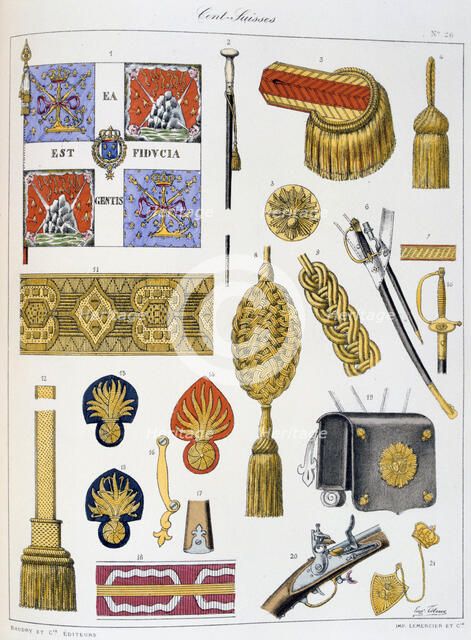 Cent-Suisses, Insignia Artist: Eugene Titeux