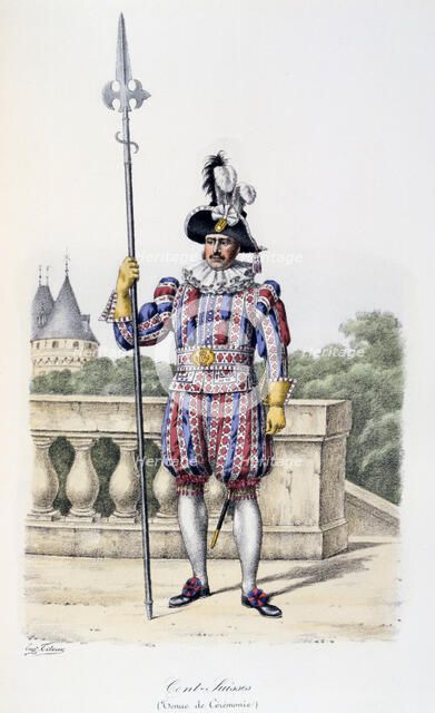 'Cent-Suisses, Tenue de Cèrèmonie', 1814-17. Artist: Eugene Titeux