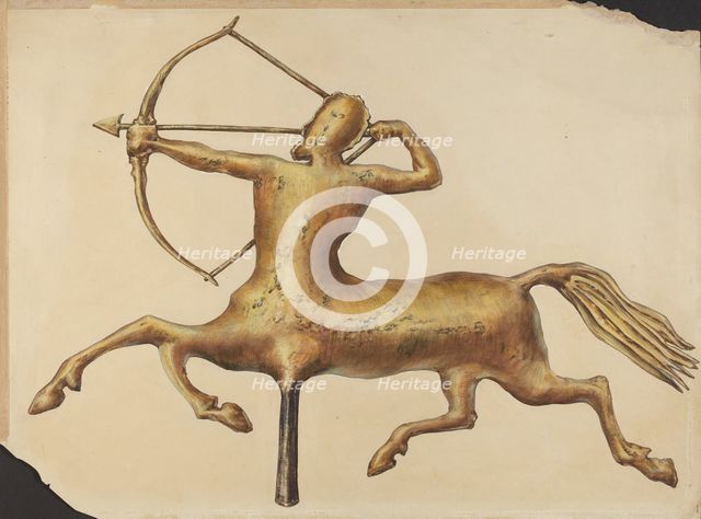 Centaur Weather Vane, c. 1938. Creator: James McLellan.