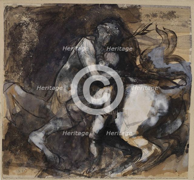 Centaur and child, c. 1890. Creator: Rodin, Auguste (1840-1917).