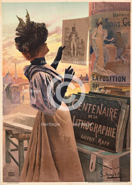 Centenaire de la Lithographie - Galerie Rapp, 1897. Creator: Frederic Hugo d' Alesi.