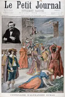 Centenary of the birth of Alexandre Dumas, 1902. Artist: Yrondy