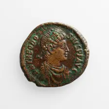 Centenionalis with Theodosius I, A.D. 379-395. Creator: Unknown