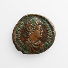 Centenionalis with Theodosius I, A.D. 379-395. Creator: Unknown