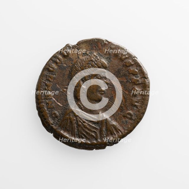 Centenionalis with Theodosius I, A.D. 379-395. Creator: Unknown.