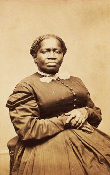 Centennarian dies suddenly. [Portrait of Emily Holmes of Bridgeport, Conn.], c1890-c1899. Creator: Buell & Seaver