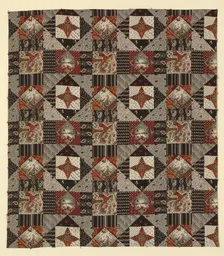 Centennial Print (Furnishing Fabric), New Hampshire, c. 1875. Creator: Cocheco Cotton Manufacturing Company
