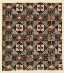 Centennial Print (Furnishing Fabric), New Hampshire, c. 1875. Creator: Cocheco Cotton Manufacturing Company