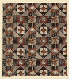 Centennial Print (Furnishing Fabric), New Hampshire, c. 1875. Creator: Cocheco Cotton Manufacturing Company