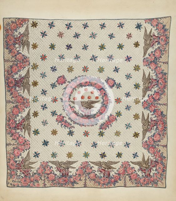 Centennial Quilt, 1935/1942. Creator: Unknown.