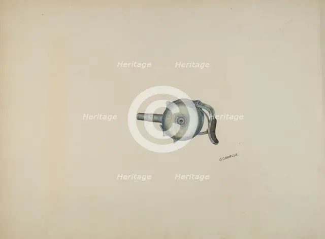 Center Fire Revolver, c. 1941. Creator: Joseph Cannella.