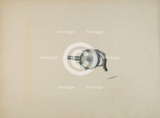 Center Fire Revolver, c. 1941. Creator: Joseph Cannella.