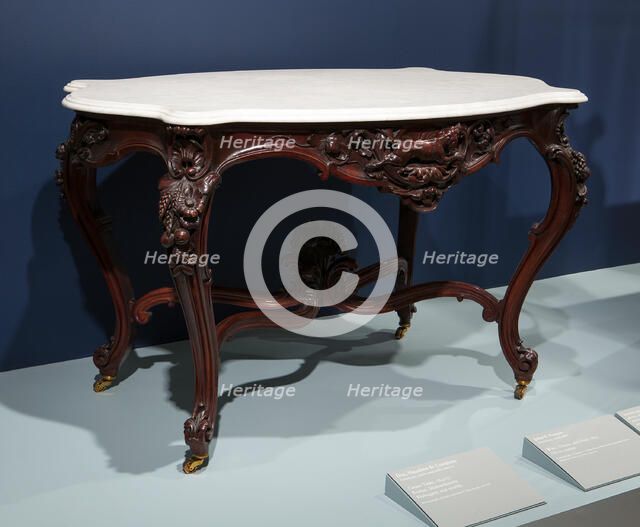 Center Table, 1847/57. Creator: Doe, Hazelton & Company.