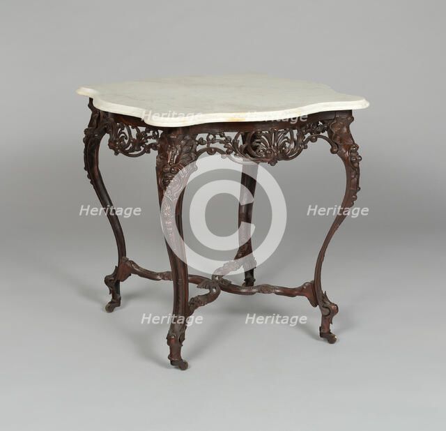 Center Table, 1852. Creator: Chase Brothers & Co.