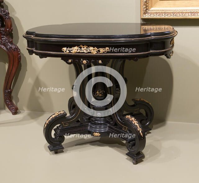 Center Table, 1869. Creators: Edward W. Hutchings, Pierre E. Guerin.