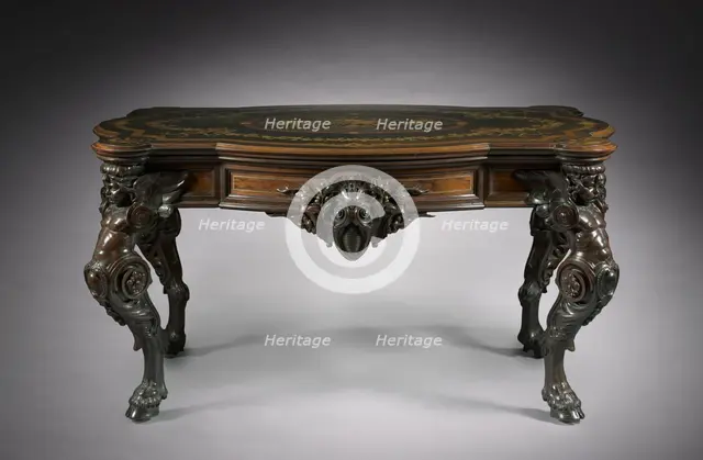 Center Table, c.1860. Creator: Gustave Herter Firm (American).