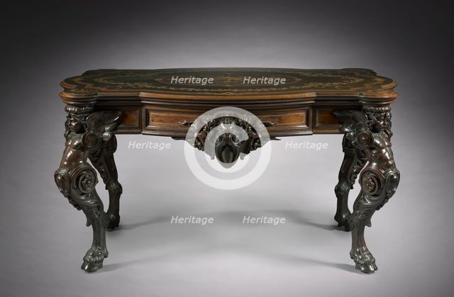 Center Table, c.1860. Creator: Gustave Herter Firm (American).