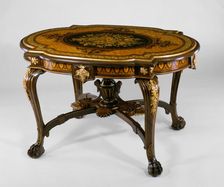 Center Table, c. 1862. Creators: Unknown, Joseph Cremer