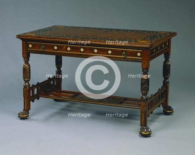 Center Table, c. 1875. Creator: Herter Brothers (American).