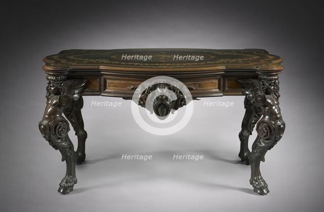 Center Table, c.1860. Creator: Gustave Herter Firm (American).