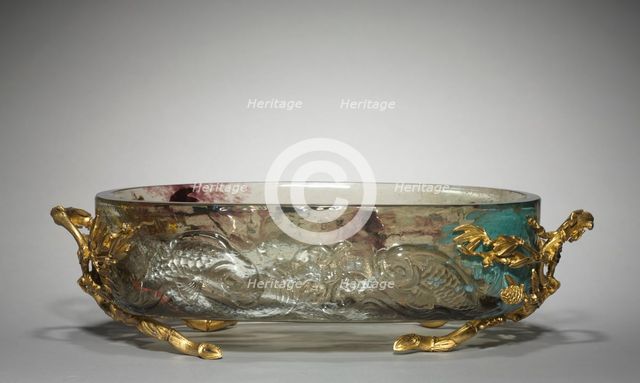 Centerpiece, c. 1880. Creator: Eugène Rousseau (French, 1827-1891); Appert Frères (French), firm of ; Escalier de Cristal (French), firm of.