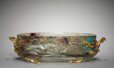 Centerpiece, c. 1880. Creator: Eugène Rousseau (French, 1827-1891); Appert Frères (French), firm of ; Escalier de Cristal (French), firm of