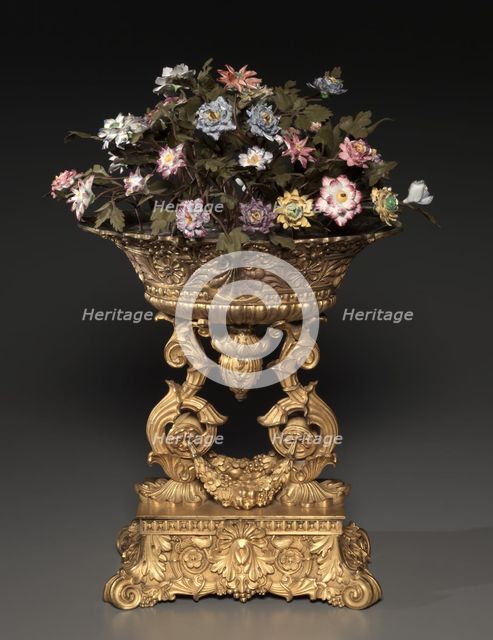 Centerpiece, or Jardinière, c. 1830-1850. Creator: Unknown.