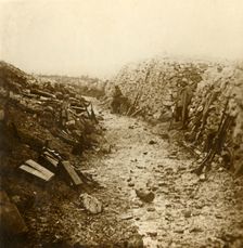 Central telephone post at Froideterre, Verdun, northern France, c1916
