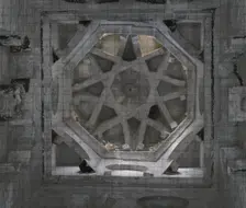 Central vault (Qubba), Cristo de la Luz Shrine, Toledo, Castile-La Mancha, Spain, 2022. Creator: LTL