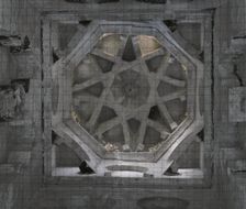 Central vault (Qubba), Cristo de la Luz Shrine, Toledo, Castile-La Mancha, Spain, 2022. Creator: LTL