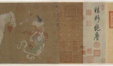 Central Asians Presenting Tribute Horses, Ming or Qing dynasty, (17th century?). Creator: Unknown